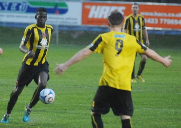 Harrogate Town midfielder Cecil Nyoni has been absent from the club's last two matches (1511282AM5)
