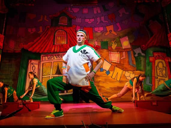 Panto star Tim Stedman in Harrogate Theatre's production of Aladdin.