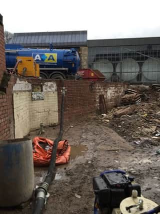 Equipment supplied and operated by Harrogate specialist fuel and environmental response company Adler & Allan in action, pumping floodwater at a brewery in Yorkshire. (S)
Winter 2015-16