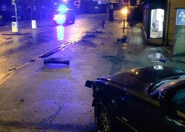 Starbeck High Street crash - image supplied by PC Adam Smith