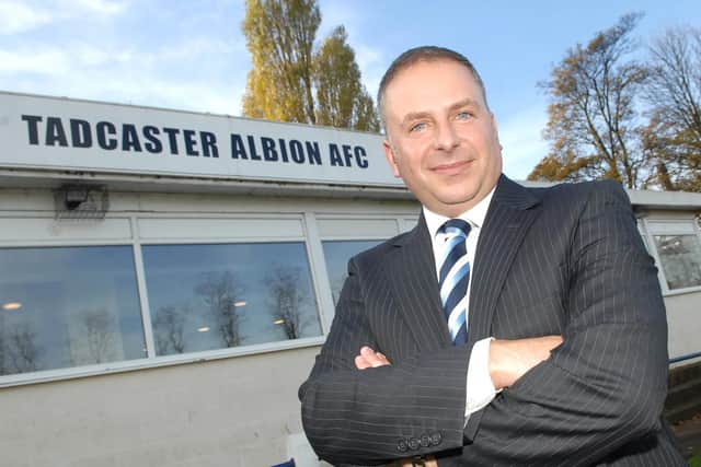 Tadcaster Albion chairman Matt Gore