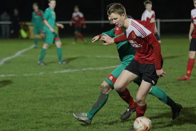 Nick Radcliffe came on for Knaresborough in the second half (Photo: Craig Dinsdale)