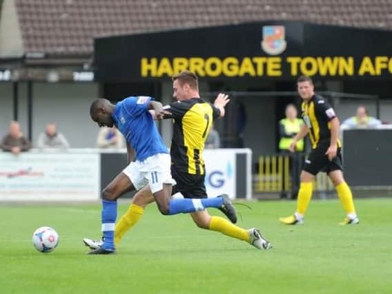 Harrogate Town defender Matt Bloomer has joined Cleethorpes Town