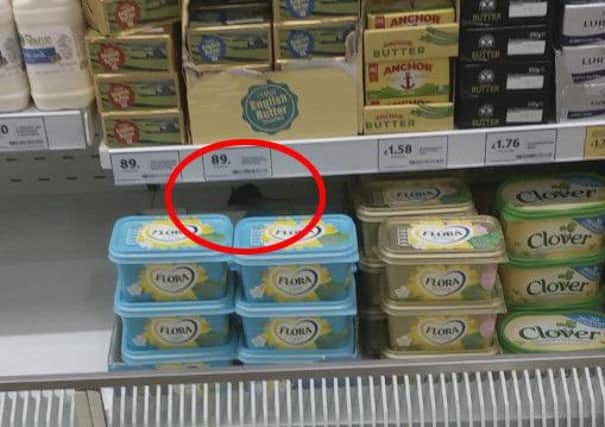 An eagle-eye shopper captured a live mouse hiding next to cheese in a Tesco in Doncaster. Picture: Ross Parry Agency