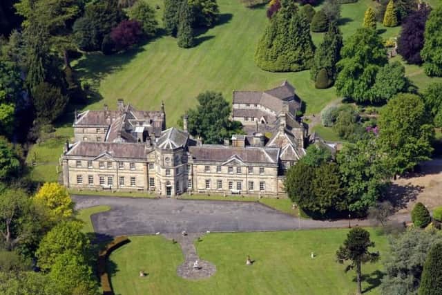 Grantley Hall photgraphed from the air.