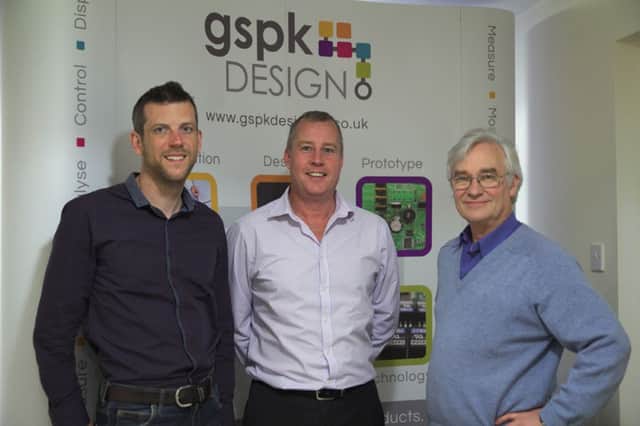 Senior clinical scientist and acting service lead at Barnsley Hospital, Simon Judge; managing director of GSPK Design Ltd, Paul Marsh; and commercial director of D4D Ltd, Oliver Wells. (S)
