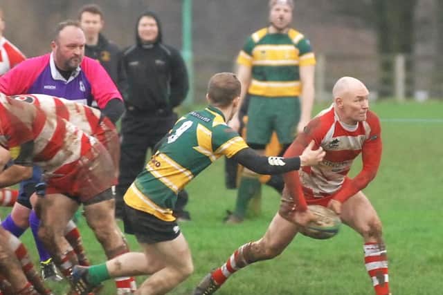 Wetherby RUFC's Nick Oates against Northallerton earlier this year