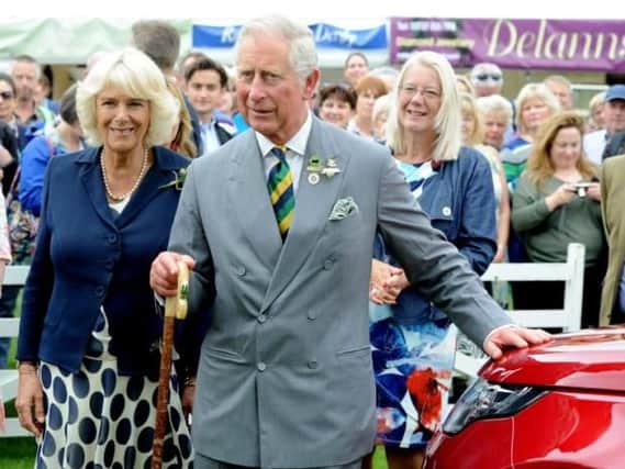 Prince Charles, pictured with the Duchess of Cornwall, on a visit to Harrogate.