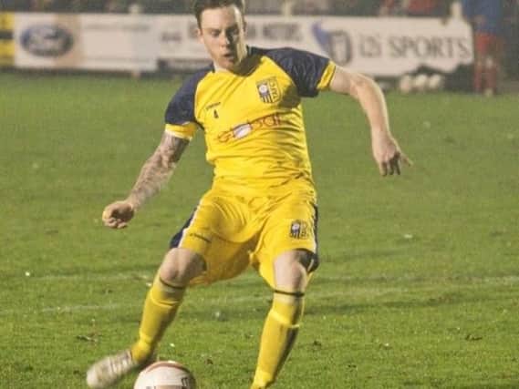 Liam Ormsby scored twice for Tadcaster Albion