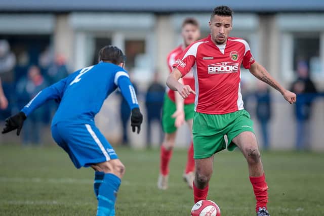 New signing Nathan Curtis came closest to scoring for Railway (Photo: Caught Light Photography)