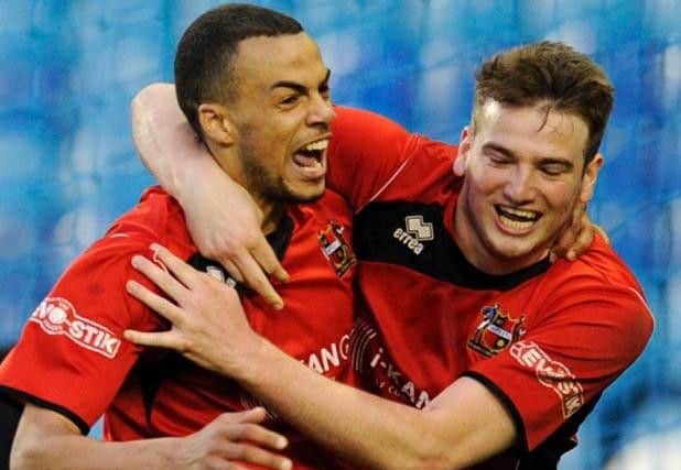 Gascoigne, right, will face competition for a starting place from ex-Sheffield FC teammate Warren Burrell who joined the CNG Stadium last month