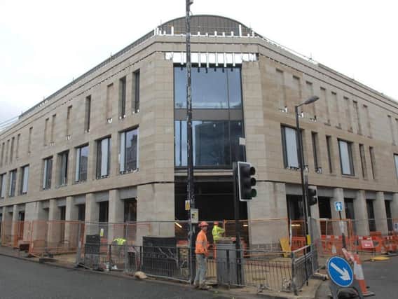 Work in progress - How building at Harrogate's new restaurant/cinema complex looked this week at 5 Albert Street.