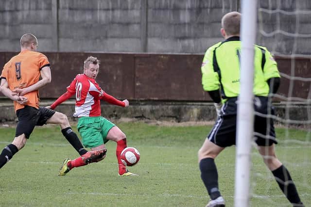 Chris Ovington pulled the score back to 3-1 with this strike (Photo: Caught Light Photography)