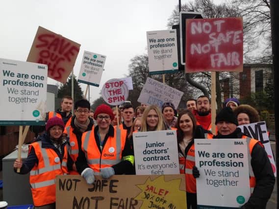 Harrogate's Junior Doctors on strike
