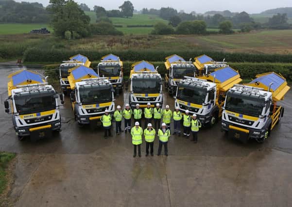 The North Yorkshire County Council gritting team. At the start of winter it had 55,000 tonnes of salt ready for action.