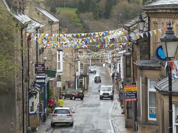 Bunting on Nidderdale High Street