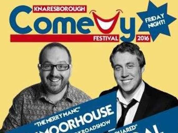 One of the posters for this summer's Knaresborough Comedy Festival.
