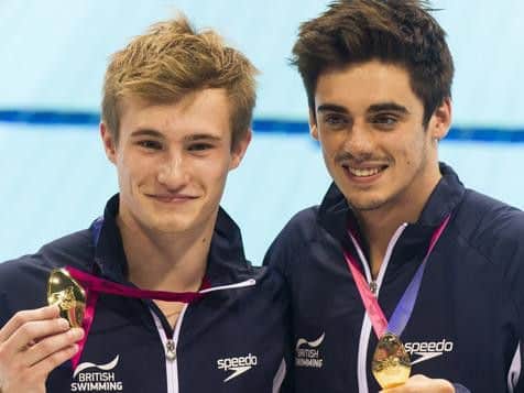 Jack Laugher and Chris Mears celebrate gold