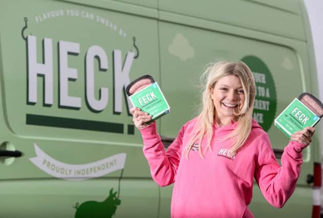 Ruby Parkyn of Heck Foods with some Feck Sausages, which the marketing-savvy company launched in March as a St Patricks Day special.