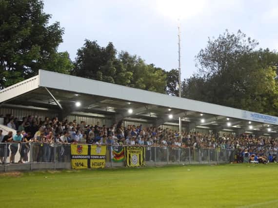 The pitch at Harrogate Town's CNG Stadium will change into 3G next season