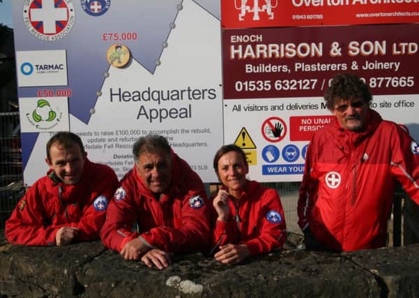 Members of the rescue team in front of the appeals board.