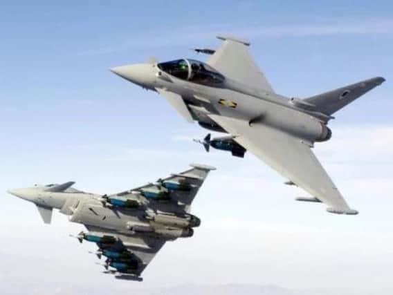 Typhoon Jets caused a sonic boom in Yorkshire in April.