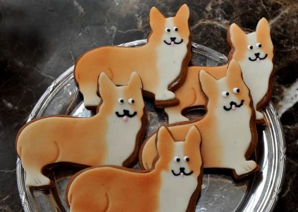 070616   Some of the Bettys and Taylors Corgi biscuits they have made to celebrate the Queens 90th birthday . (GL1010/33b)