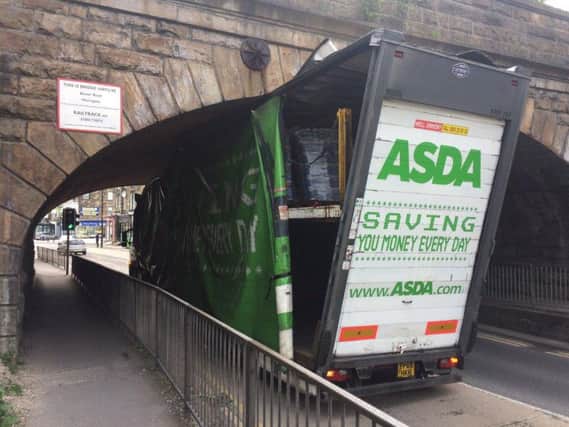Asda truck in Harrogate