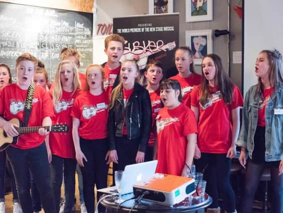 Some of the young cast of the new musical Busker which will be premiered at Harrogate Theatre. (Picture by Sam Toolsie)