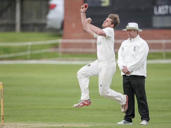 Harry Stow took five wickets for Harrogate CC on Saturday (Photo: Caught Light Photography)