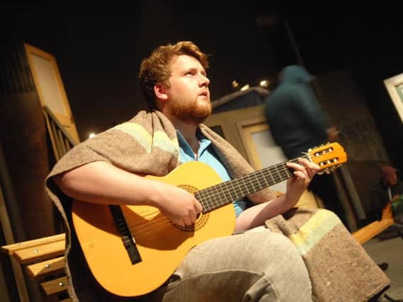 A scene from Busker the Musical at Harrogate Theatre.