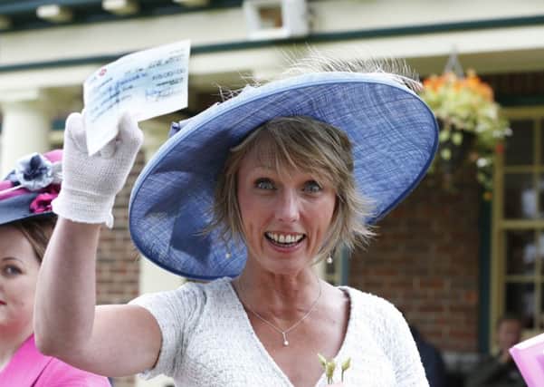 Michell Metclafe, an account from Norwood, best dressed lady at Ripon Racecourse.  picture: Louise Pollard.