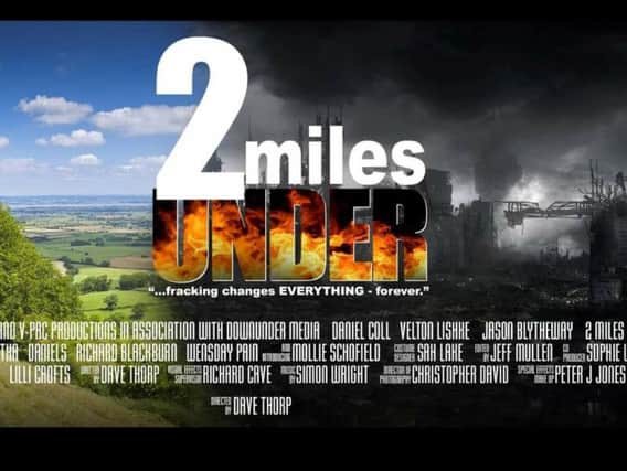 The poster for new Harrogate horror movie 2 Miles Under.