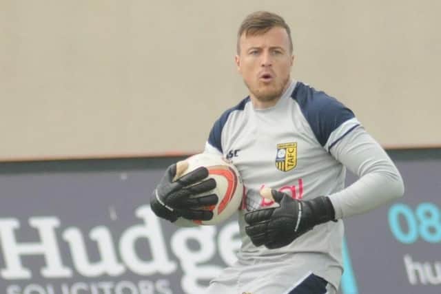 Ingham played in goal for Taddy against Bridlington Town on Saturday