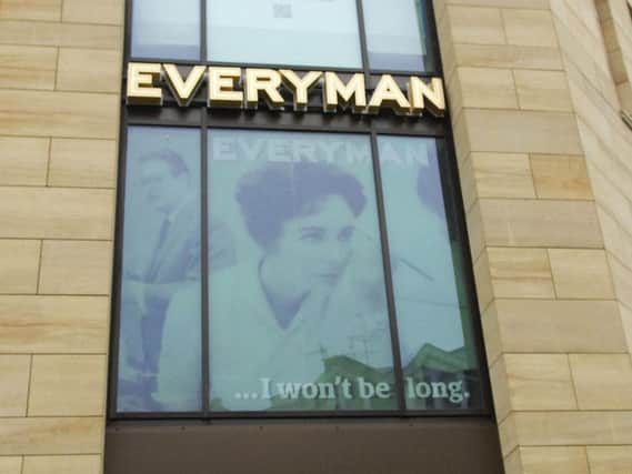 The sign says it all - Coming very soon Everyman cinema in Harrogate.