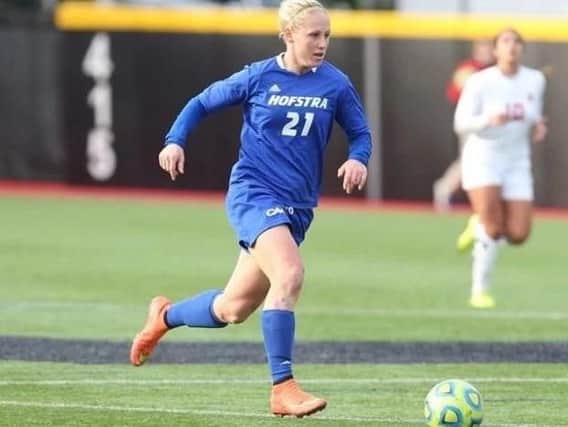 Leah Galton in action for Hofstra University
