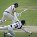 Yorkshire captain Andrew Gale made his highest score of the season, scoring 83 at Old Trafford.