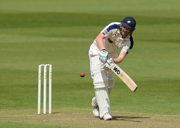 Yorkshire captain Andrew Gale scored a season-best 83 against Lancashire on day three at Old Trafford. Picture: Anna Gowthorpe