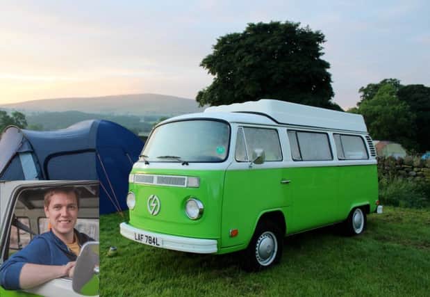 Kit Lacey hopes the crowdfunding campaign will enable him to build more electric camper vans. (S)