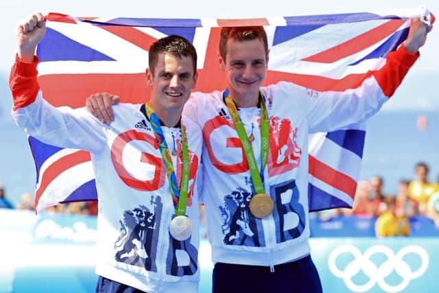 RIO 2016: Leeds's own Alistair and Jonny Brownlee with their gold and silver medals for the Men's Triathlon. PIC: PA