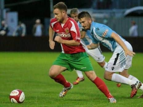 Steve Bromley had to fill in at left-back in Saturday's FA Cup clash (Photo: Caught Light Photography)