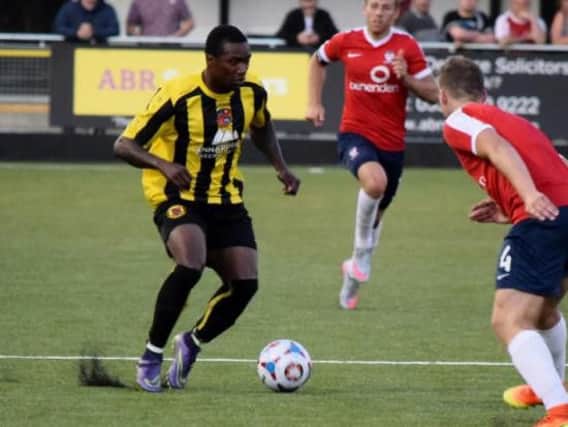 JP Pittman scored his seventh goal in seven games for Town