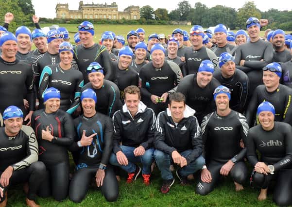Brownlee Tri at Harewood House Triathlon
Alistair and Jonny Brownlee     24th sept 2016
 Participants with Alistair and Jonny Brownlee