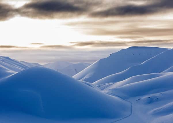 Snow dunes in the artic desert, Svalbard. PIC: PA