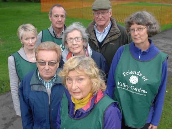 Unhappy Friends of the Valley Gardens - Chairman of the Friend of The Valley Gardens Jane Blayney with other volunteers. (1609277AM1)