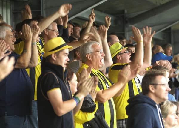 The vocal Harrogate Town support has been praised by other clubs and the management this season