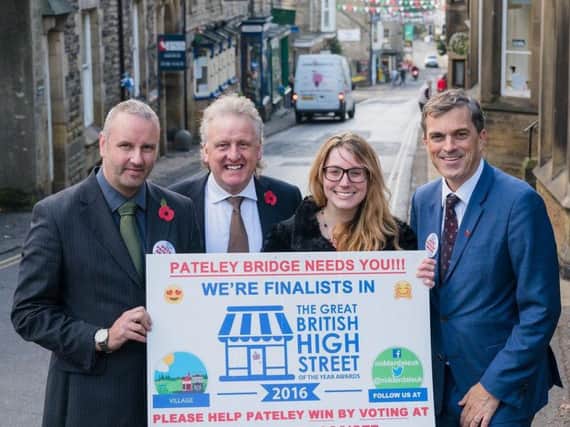 Julian Smith MP, right, with Nidderdale Chamber of Trade's Tim Ledbetter, Keith Tordoff and Kirsty Shepherd.