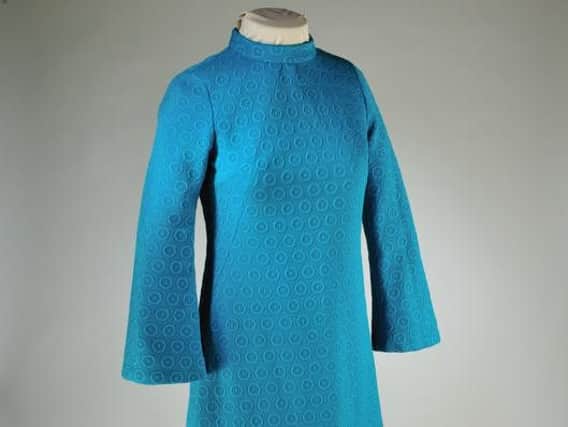 The 1970s Crimplene dress held in the Royal Pump Museums collection originally worn by a Harrogate Choral Society member that inspired poet Rommi Smith.