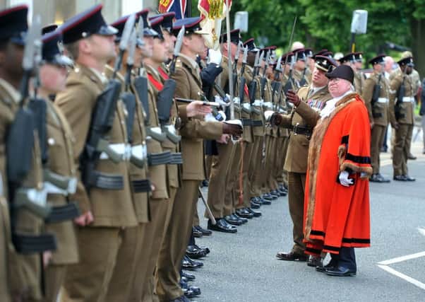 It was an honour to inspect The Yorkshire Regiment soldiers during their Freedom March through Harrogate.