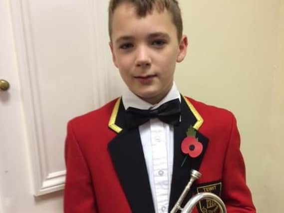 11-year-old band member Ben Fearnley